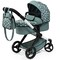Bayer: Pram Xeo: Stars Green & White - Matching Handbag, Adjustable Handle, Dolls Up to 20", Ages 3+ | Baby Dolls | Dress Up